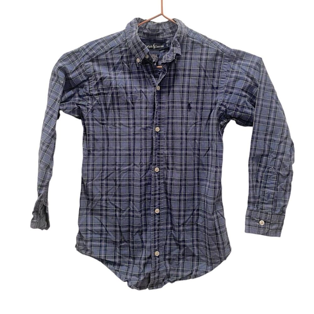 Ralph Lauren kids size 6 Plaid Button Down Shirt Long Sleeves
